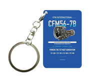 Thumbnail for CFM56-7B Key Chain design on blue key chain