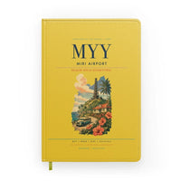Thumbnail for Miri Airport (MYY) design on yellow notebook