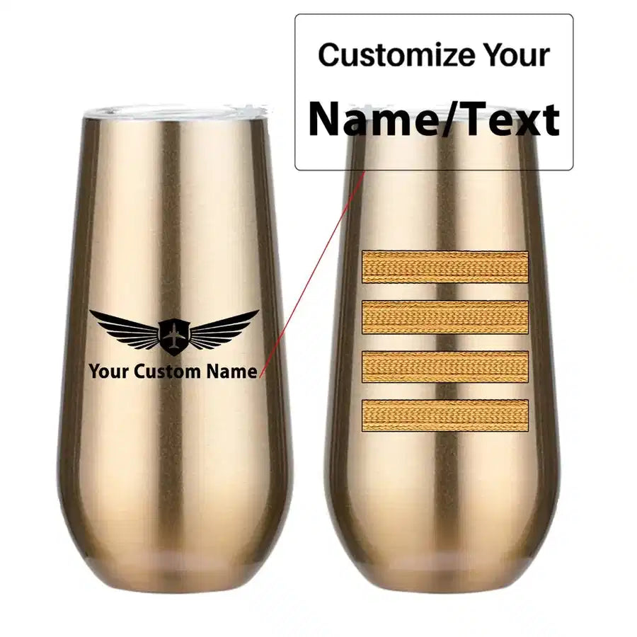 Customisable Golden 4 Lines Egg Cup - view 3