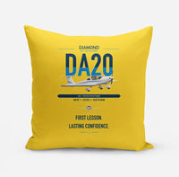 Thumbnail for Diamond DA20 design on yellow pillow