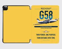 Thumbnail for Beechcraft Baron G58 design on yellow ipad tablet case