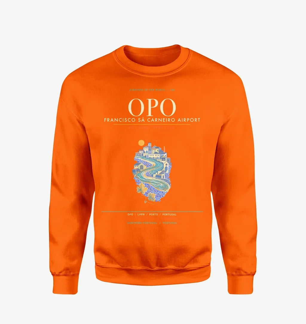 Porto Francisco Sa Carneiro Airport OPO Sweatshirt - Orange