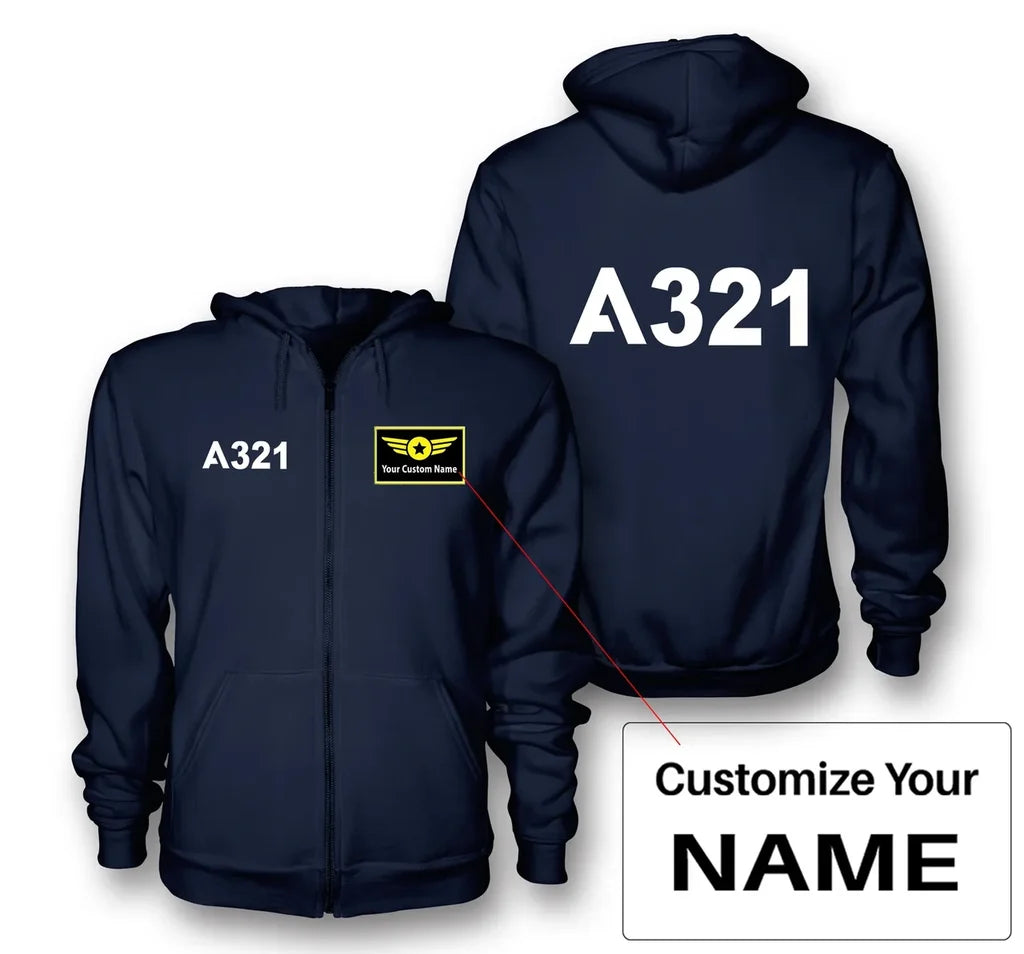 Customisable Airbus A321 Hoodie - view 3