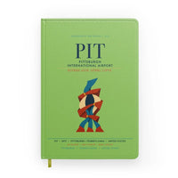 Thumbnail for Pittsburgh International Airport (PIT) design on light green notebook