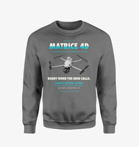 Thumbnail for DJI Matrice 4D design on gray sweatshirt