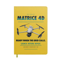 Thumbnail for DJI Matrice 4D design on yellow notebook