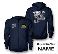 Thumbnail for Customisable Airbus A350 Hoodie - view 3