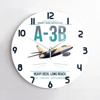 Thumbnail for A-3B Skywarrior design on white no frame wall clock