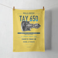 Thumbnail for TAY 650 design on yellow towel