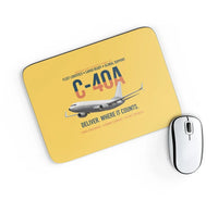 Thumbnail for C-40A Clipper Fleet Logistics Ready design on yellow rectangle mouse pad