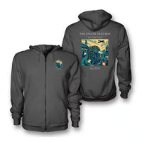 Thumbnail for VINTAGE G4520 - The Engine Test Bed - Premium Zipped Hoodie design on darkgray