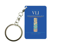 Thumbnail for Bauerfield International Airport VLI — Port Vila Key Chain design on blue key chain