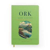 Thumbnail for Cork Airport (ORK) design on light green notebook