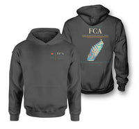 Thumbnail for Glacier Park International Airport (FCA) design on dark gray double-side hoodie