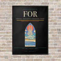 Thumbnail for Fortaleza - Pinto Martins International Airport FOR - Canvas Framed - Black