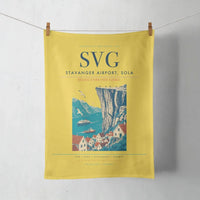 Thumbnail for Stavanger Airport, Sola (SVG) design on yellow towel