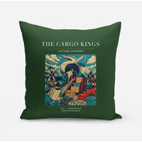 Thumbnail for VINTAGE G4085 - The Cargo Kings - Designed Pillows design on darkgreen