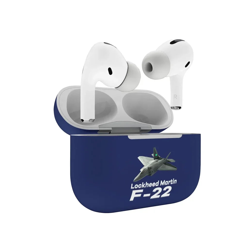 The Fighter Jet 22 Silhouette AirPods Pro plastic case - Dark Blue