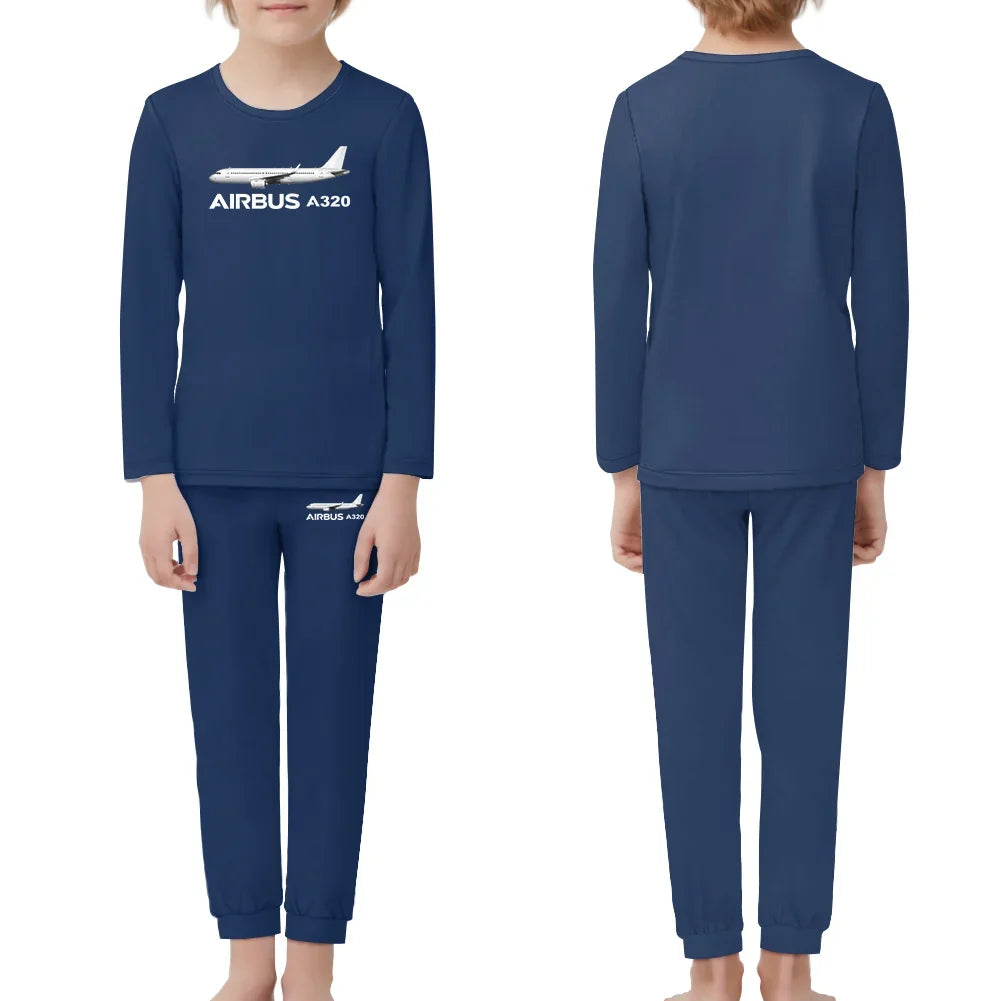 The Airbus A320 children pajamas - Dark Blue