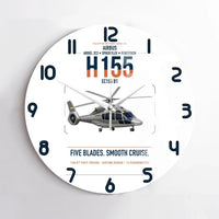 Thumbnail for Airbus H155 EC155 B1 design on white no frame wall clock