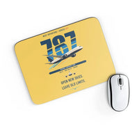 Thumbnail for Boeing 787-8 Dreamliner design on yellow rectangle mouse pad