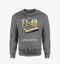 Thumbnail for FJ-4B Fury design on gray sweatshirt