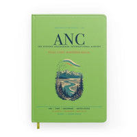 Thumbnail for Ted Stevens Anchorage International Airport (ANC) design on light green notebook