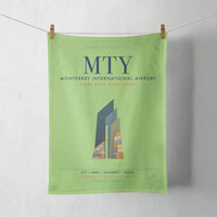 Thumbnail for Monterrey International Airport (MTY) design on light green towel
