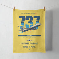 Thumbnail for Boeing 737 MAX 10 design on yellow towel