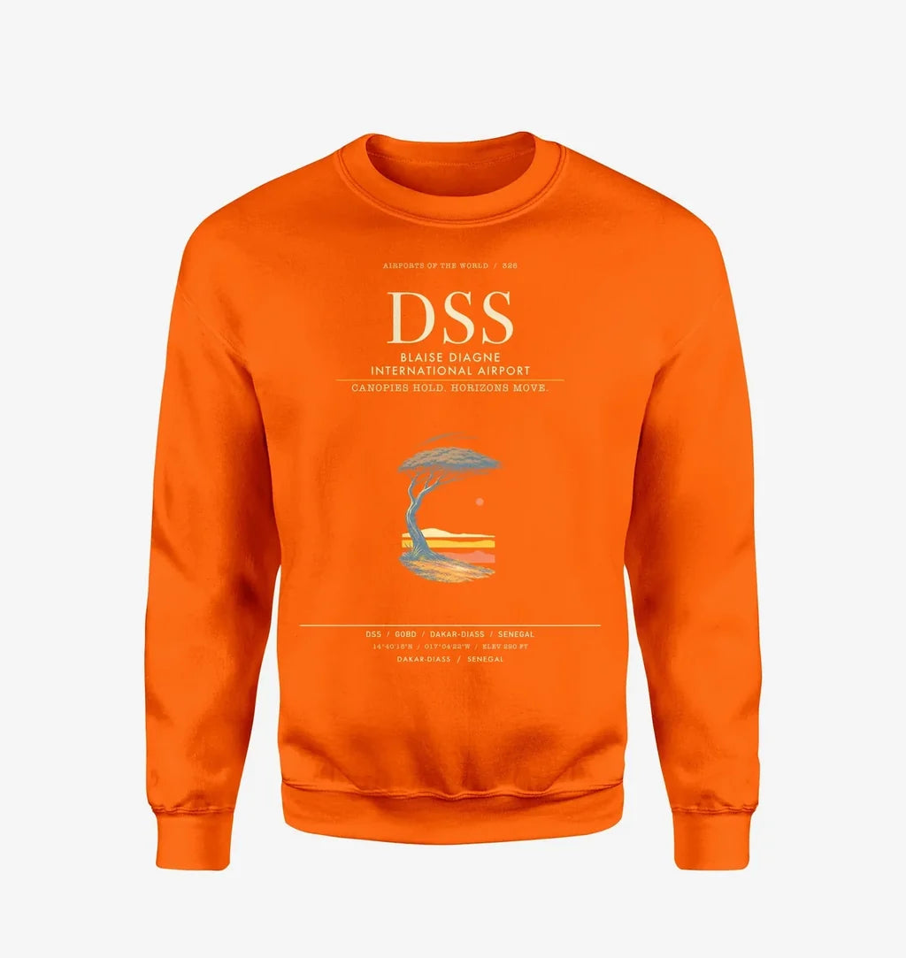 Blaise Diagne International Airport DSS Sweatshirt - Orange