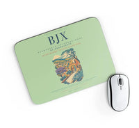 Thumbnail for Aeropuerto Internacional de Guanajuato (BJX) design on light green rectangle mouse pad