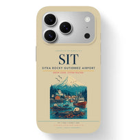 Thumbnail for Sitka Airport (SIT) design on beige iPhone 17 Pro MagSafe case
