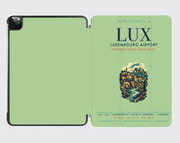 Thumbnail for Luxembourg Airport (LUX) design on light green ipad tablet case