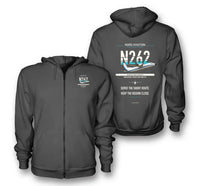 Thumbnail for Nord 262A design on dark gray zipped hoodie
