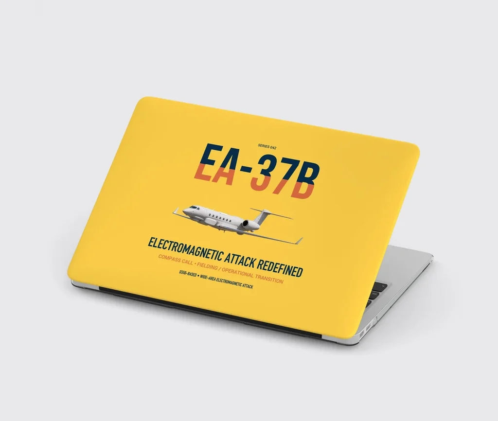 EA-37B Compass Call design on yellow MacBook case