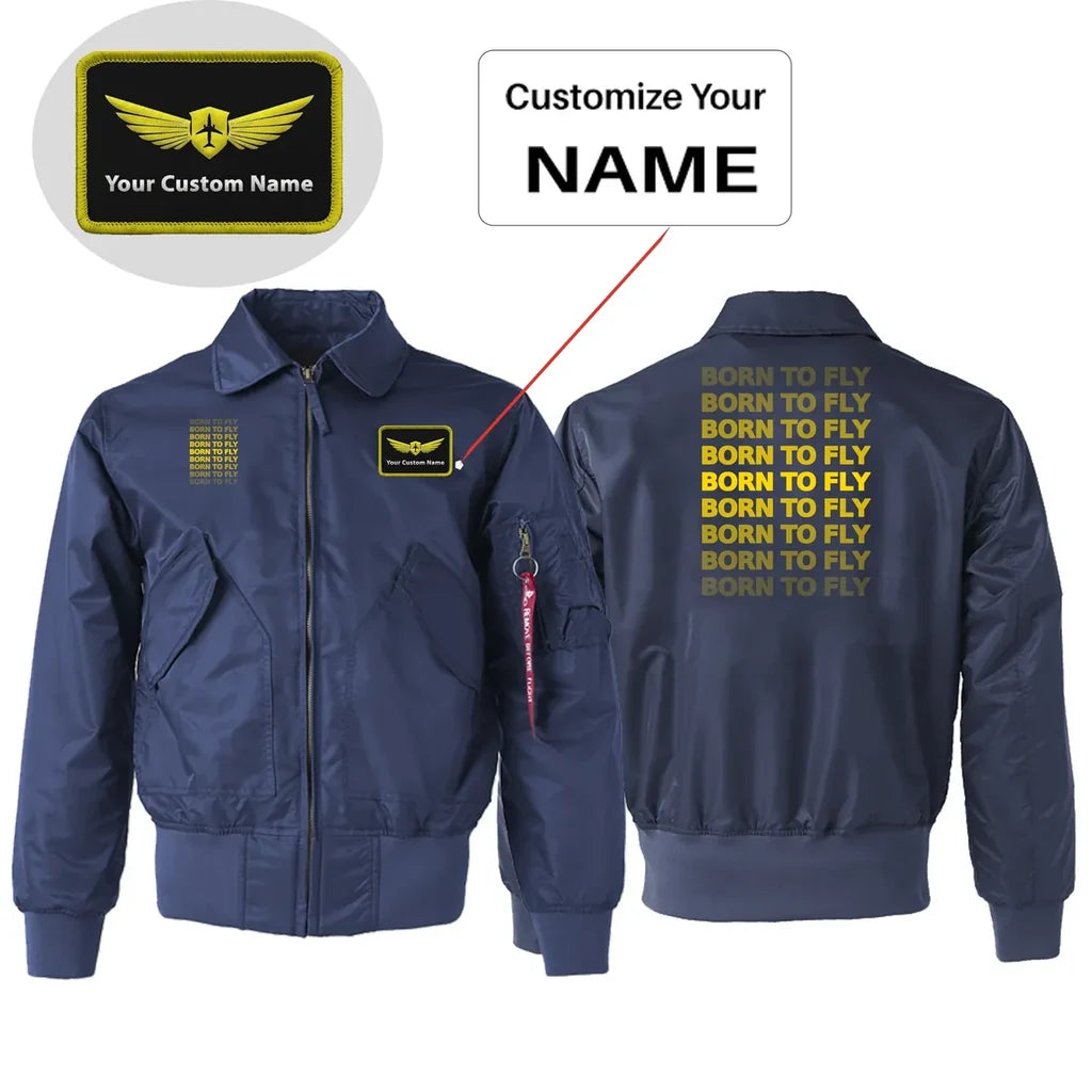 Customisable Born to Fly Embroidery Patch - view 3