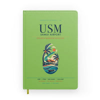 Thumbnail for Samui Airport Koh Samui (USM) design on light green notebook