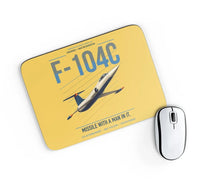 Thumbnail for F-104C Starfighter design on yellow rectangle mouse pad