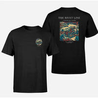 Thumbnail for VINTAGE G4170 - The Rivet Line - Double-Side T-Shirt design on black double side t shirt