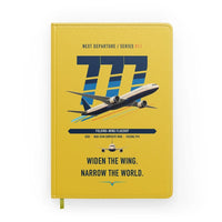 Thumbnail for Boeing 777-9 design on yellow notebook