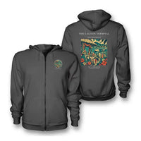 Thumbnail for VINTAGE G4057 - The Lagoon Terminal - Premium Zipped Hoodie design on darkgray