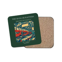 Thumbnail for The Hangar Rafters - Designed Coasters design on dark green 1-piece