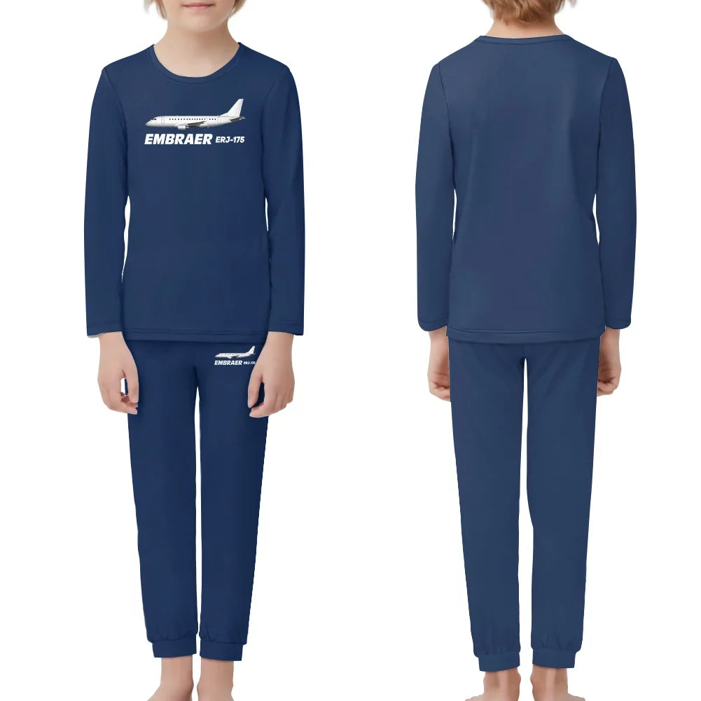 The Embraer ERJ-175 children pajamas - Dark Blue