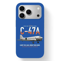 Thumbnail for C-47A Skytrain design on blue magsafe iphone case, for iPhone 17 Pro