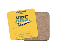 Thumbnail for Bombardier Global Express XRS design on yellow 1 piece coaster