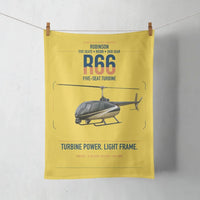 Thumbnail for Robinson R66 design on yellow towel