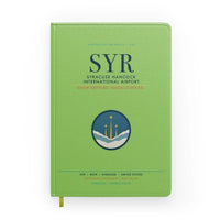 Thumbnail for Syracuse Hancock International Airport (SYR) design on light green notebook