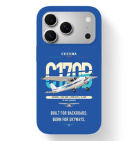 Thumbnail for Cessna 170B design on blue magsafe iphone case, for iPhone 17 Pro