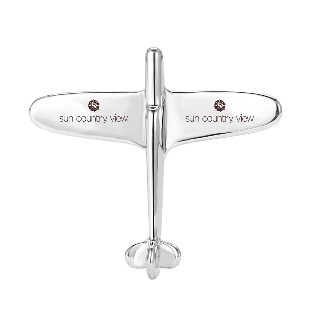 Airplane Shape Brooch - view 3