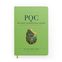Thumbnail for Phu Quoc International Airport (PQC) design on light green notebook
